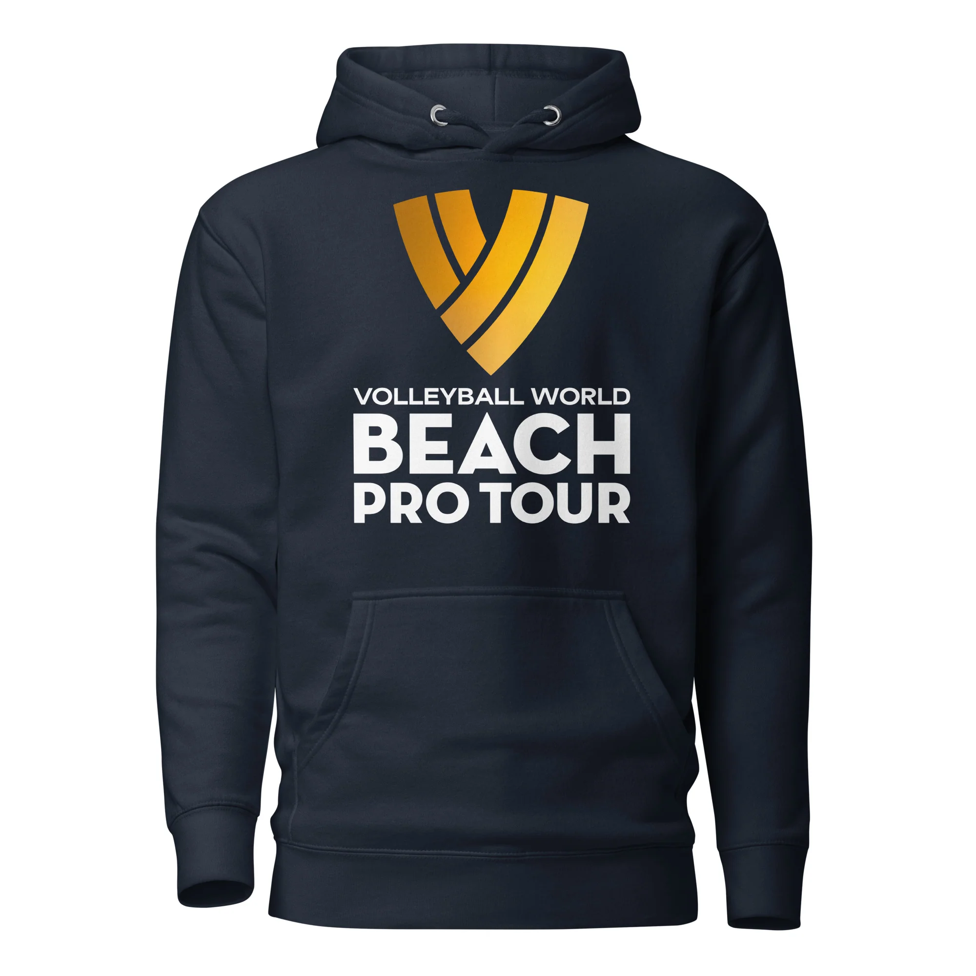 Beach Pro Tour Gold/White Stacked Logo Unisex Hoodie - Image 3