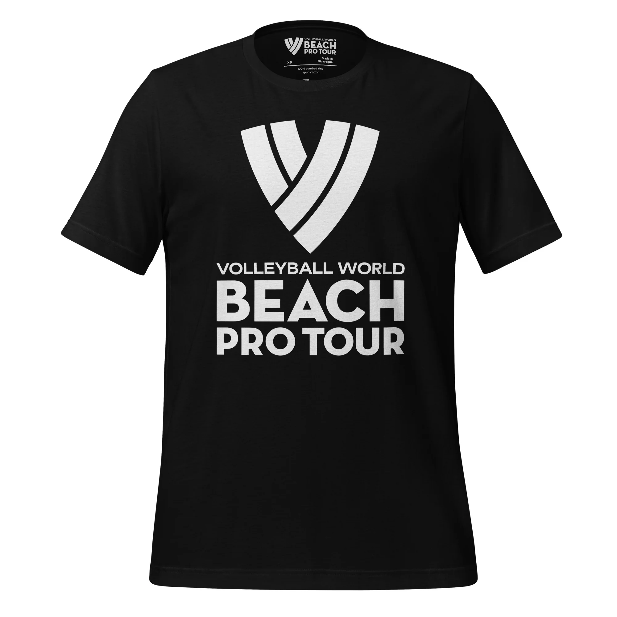 Beach Pro Tour White Stacked Logo Unisex T-Shirt