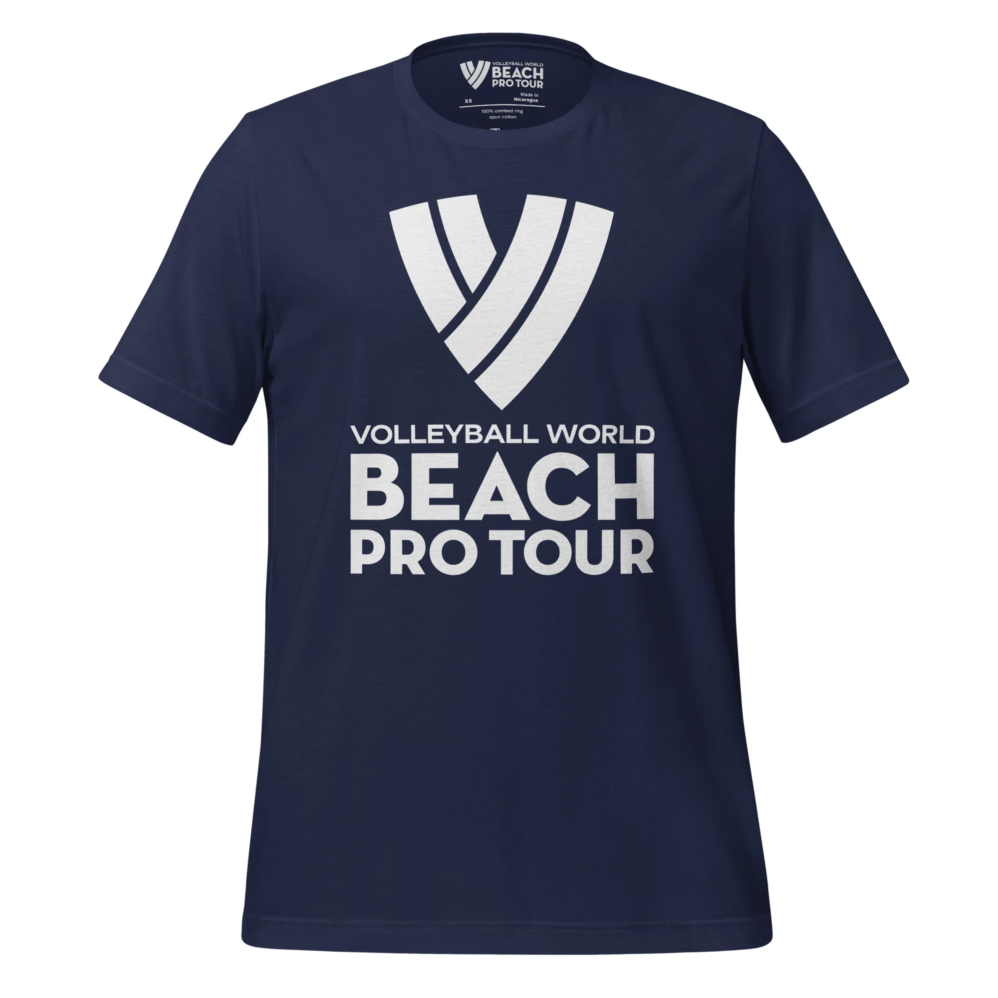 Beach Pro Tour White Stacked Logo Unisex T-Shirt - Image 3