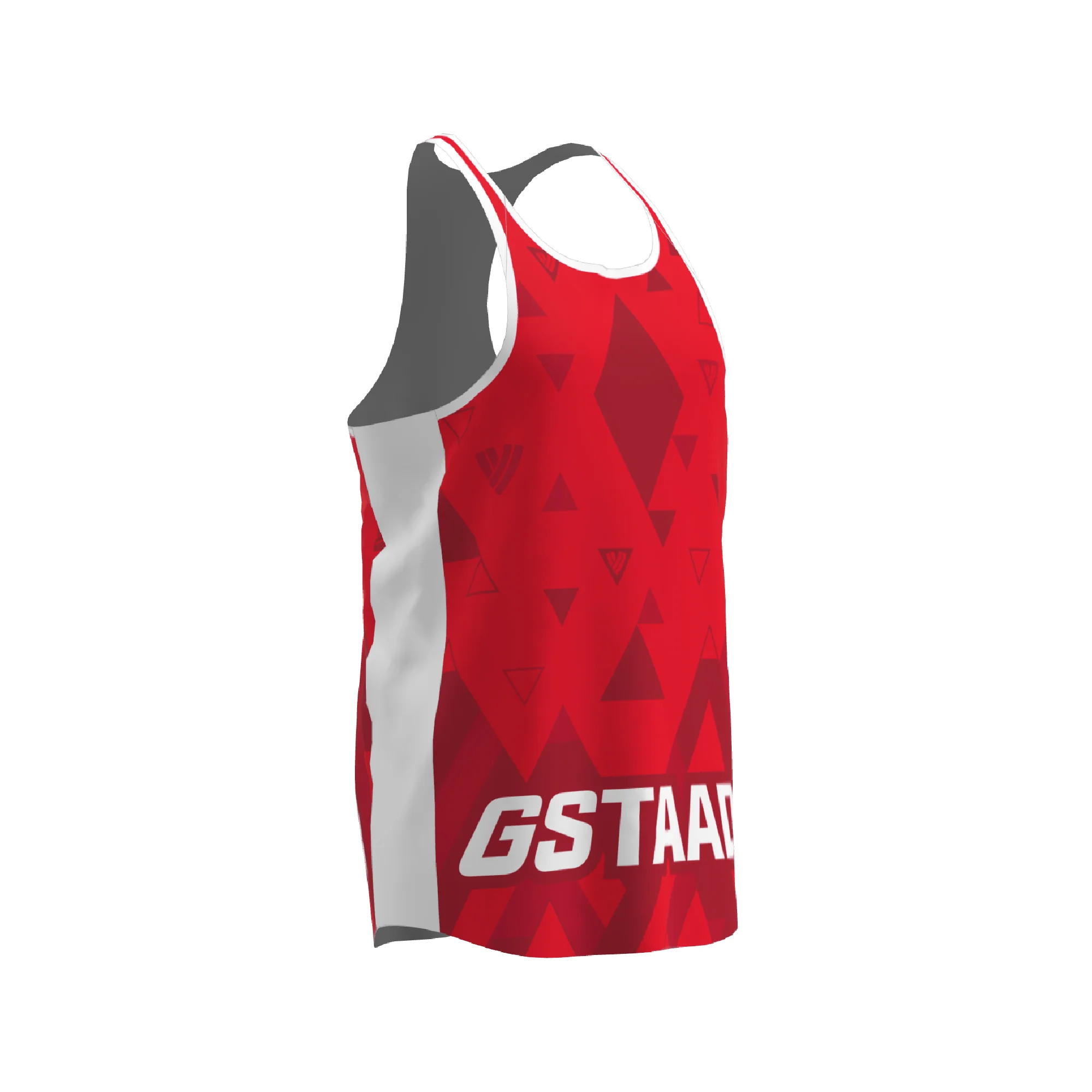 BPT Official Gstaad, Switzerland Men's Singlet (Red) - Image 4