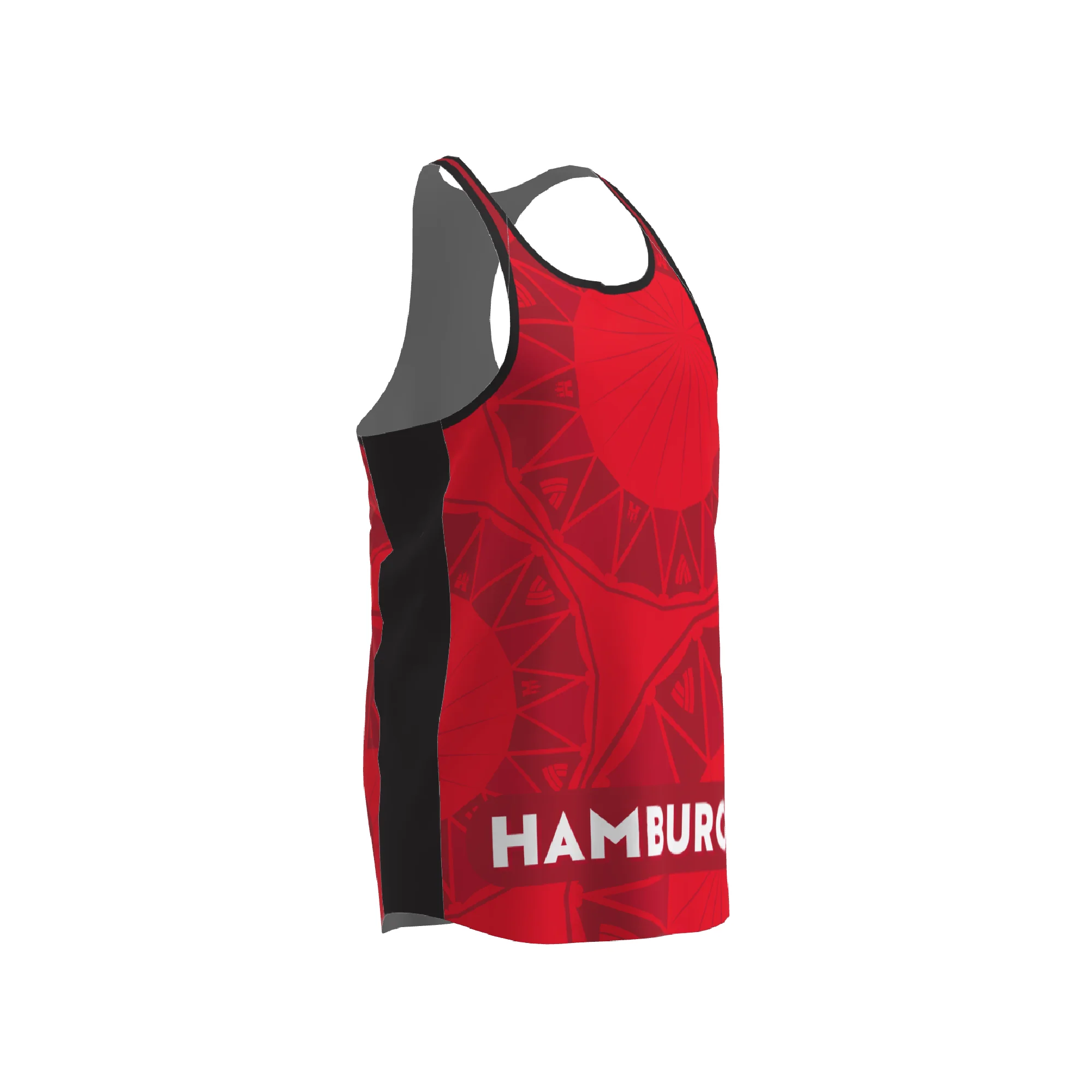 BPT Official Hamburg, Germany Men's Singlet (Red) - Image 2