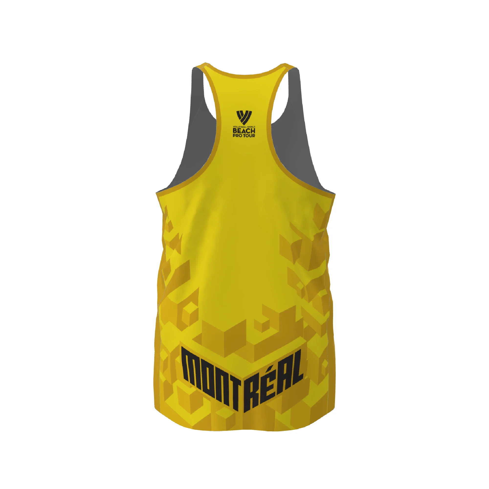 BPT Official Montreal, Canada Men's Singlet (Yellow) - Image 3